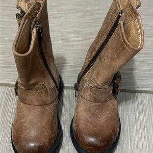 Brown Leather FRYE kids Boots